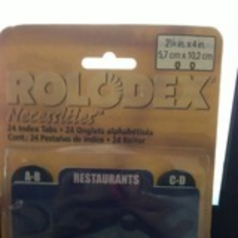 Rolodex Index Tabs Necessities Vintage New in Pac